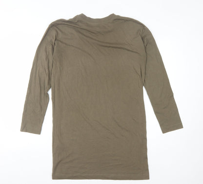 Brave Soul Women's Green T-Shirt Dress Size 10