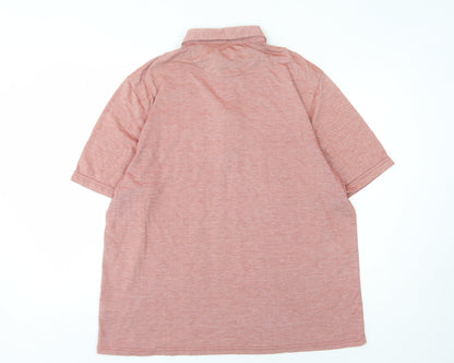 Farah Men’s Pink Polo Shirt L Regular Fit