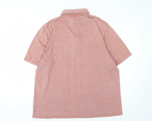 Farah Men’s Pink Polo Shirt L Regular Fit