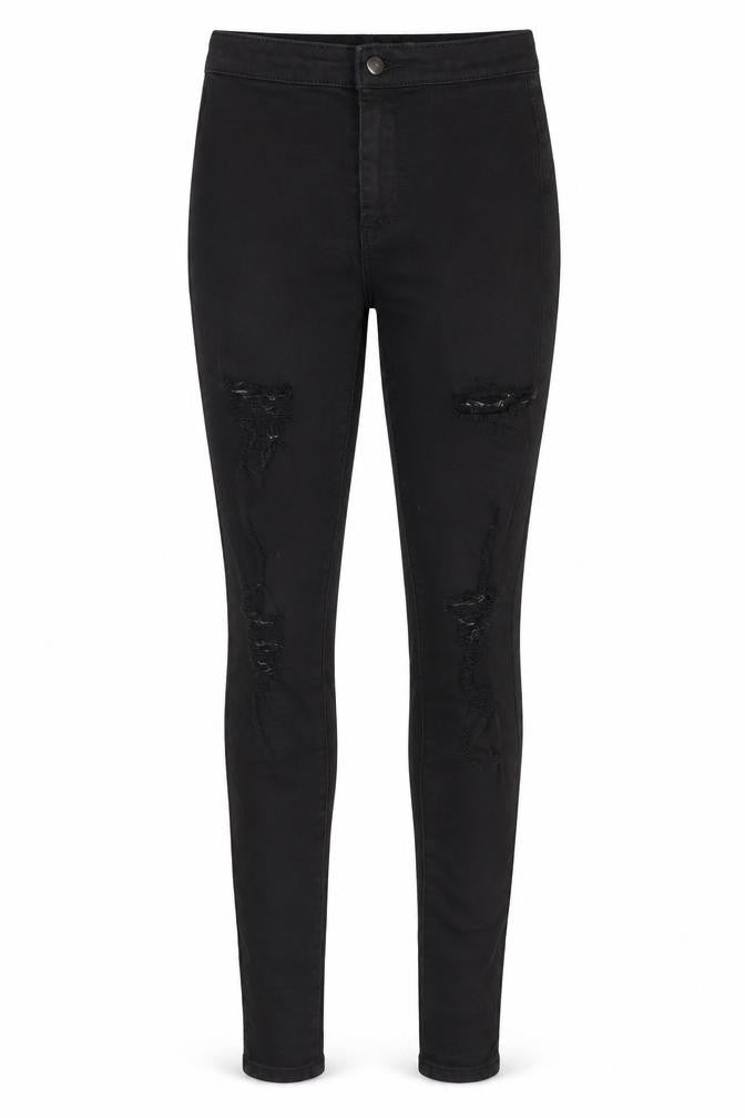 Womens UK Size 6 PRETTYLITTLETHING Slim Fit Skinny Black Jeans