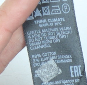 Marks and Spencer Men's Black Trousers Size 12