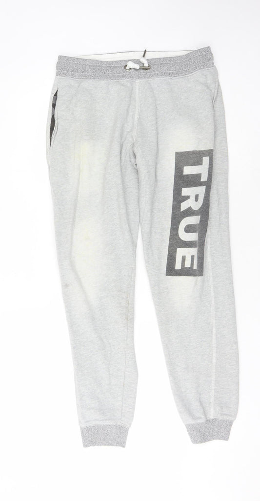 True Religion Men's Grey Jogger, S, Casual Wear