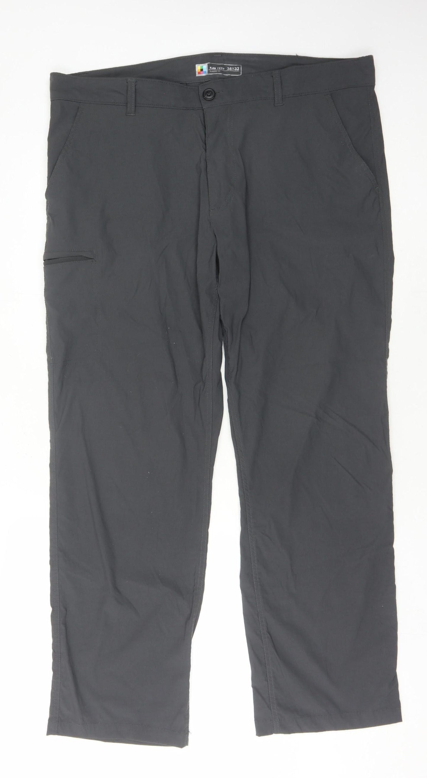 UB Tech Men's Black Walking Trousers - L 38x32 Classic