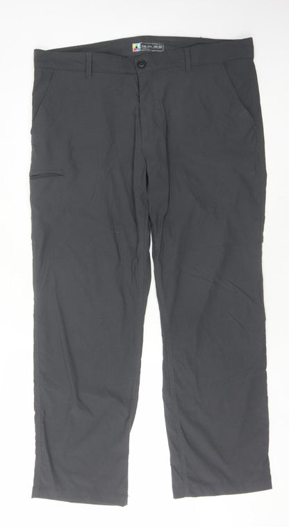 UB Tech Men's Black Walking Trousers - L 38x32 Classic