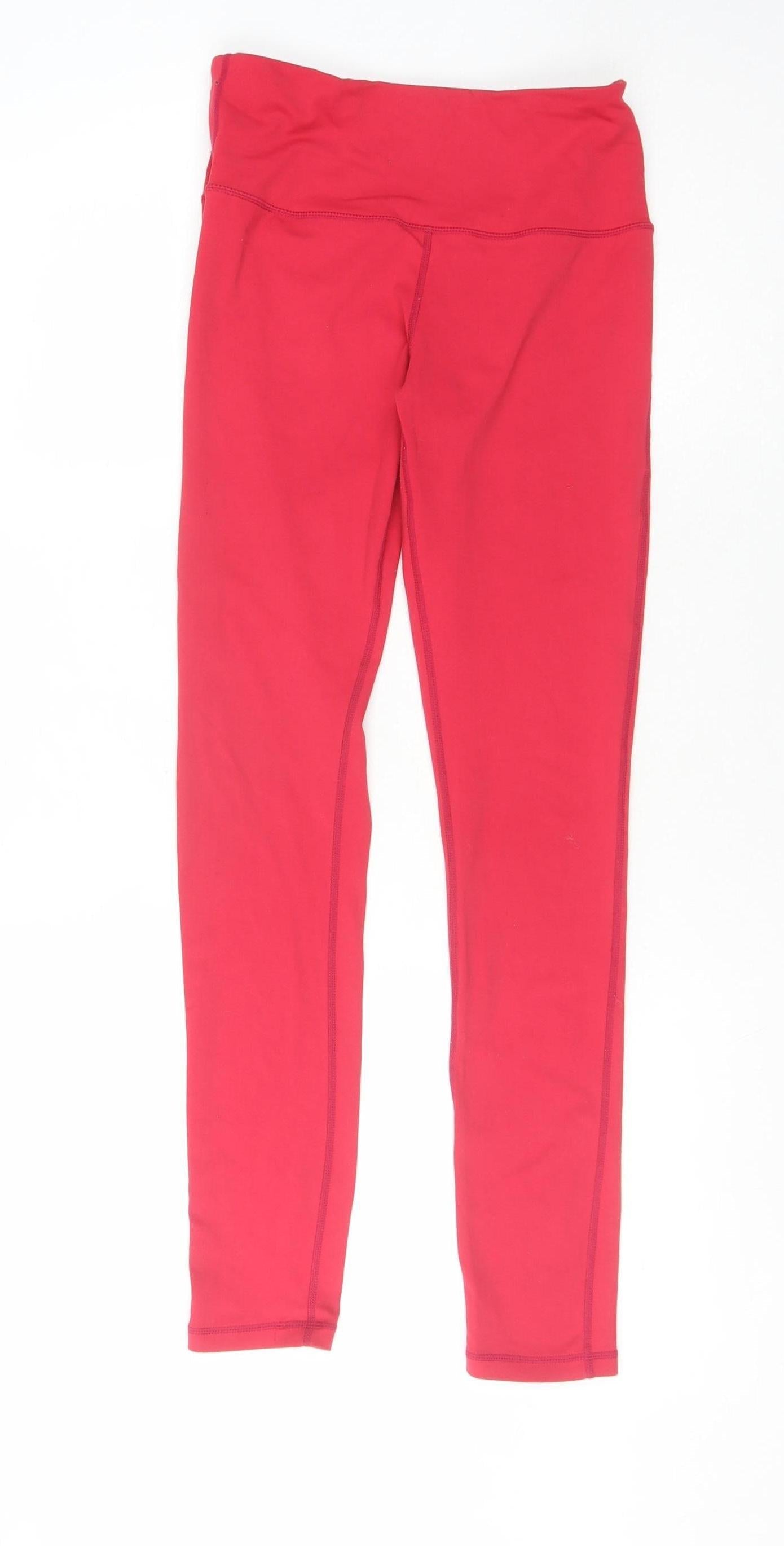 Queenie Ke Women's Red Athletic Leggings Size S - Yoga Ready