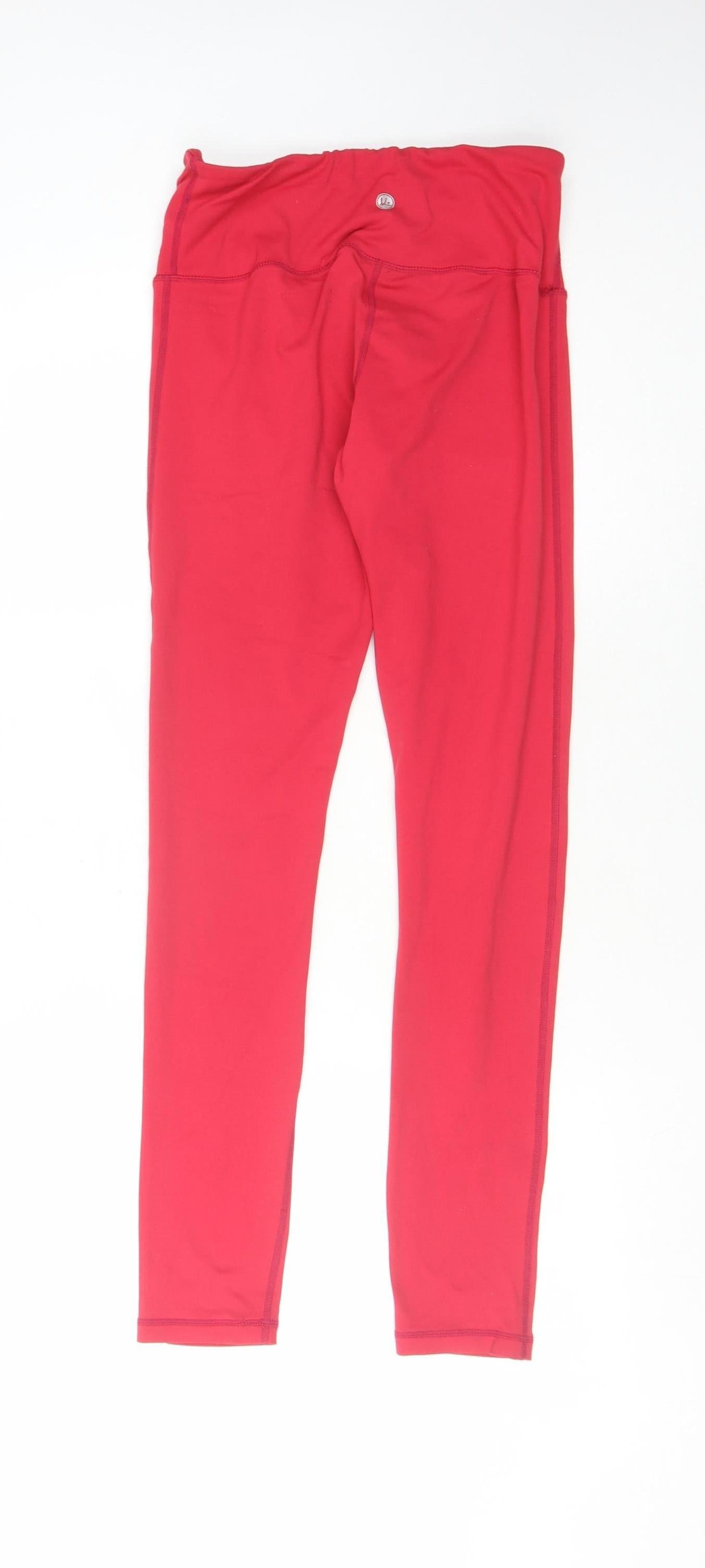 Queenie Ke Women's Red Athletic Leggings Size S - Yoga Ready