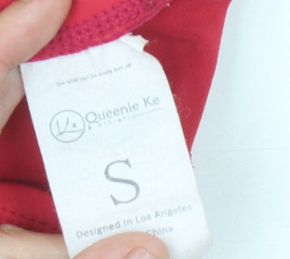 Queenie Ke Women's Red Athletic Leggings Size S - Yoga Ready