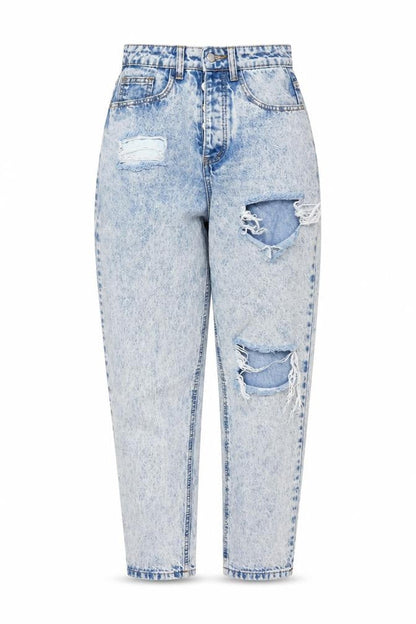Womens UK Size 6 PRETTYLITTLETHING  Mom Blue Jeans