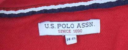 U.S. Polo Assn. Boys Red Graphic Hoodie - 14-15 Years