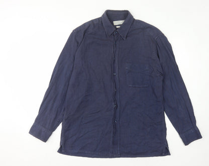 Marks and Spencer Blue Men's M Long Sleeve Shirt