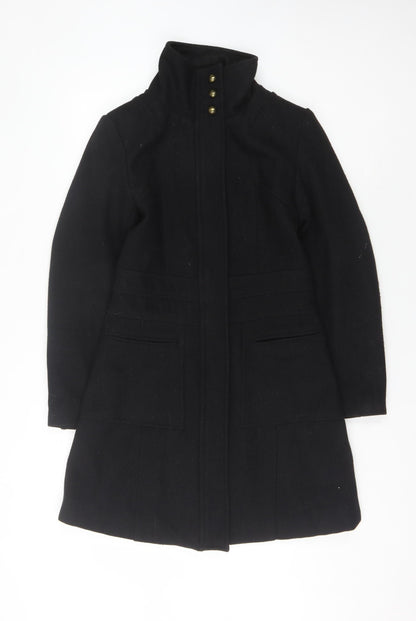 Miss Real Women's Black Military Style Wool Coat 10