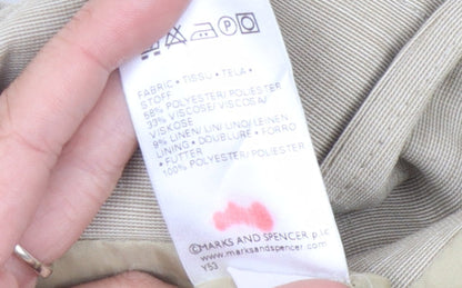 Marks and Spencer Women's Beige Blazer Size 12 Standard Fit