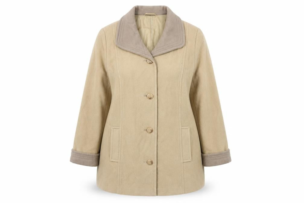 Womens UK Size 18 Marks and Spencer Beige Basic Coat