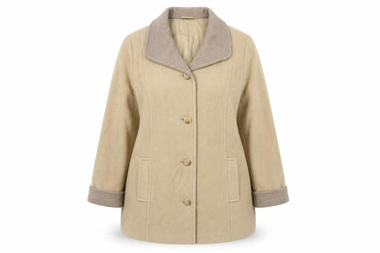 Womens UK Size 18 Marks and Spencer Beige Basic Coat