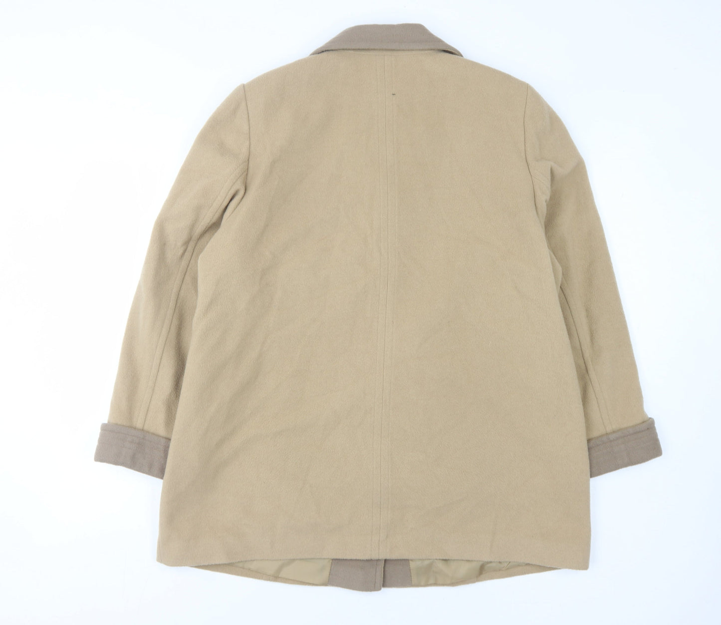 Womens UK Size 18 Marks and Spencer Beige Basic Coat