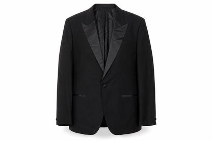Mens UK Size 46 River Island Regular Black Suit Jacket