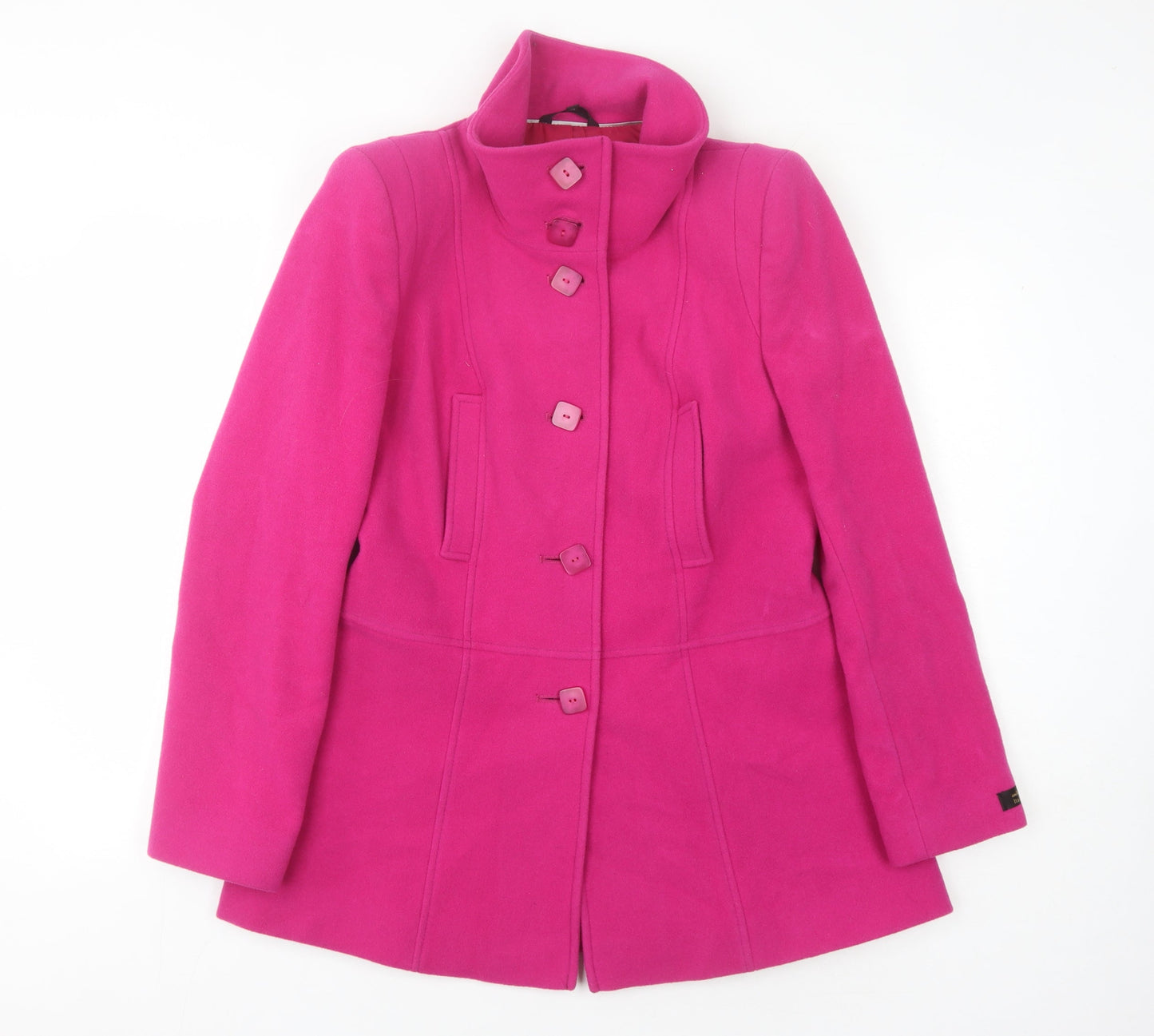 Womens UK Size 12 Marks and Spencer Pink Basic Coat