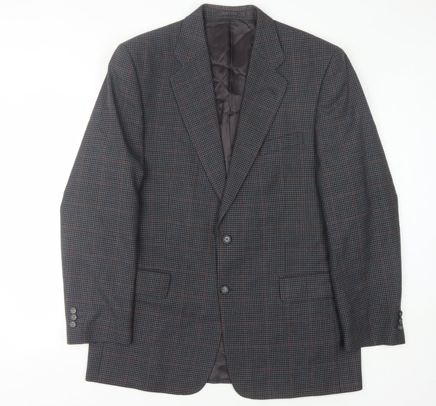 Mens UK Size 42 Charlton Gray Regular Grey Suit Jacket