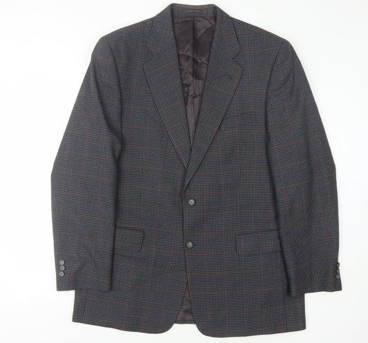 Mens UK Size 42 Charlton Gray Regular Grey Suit Jacket