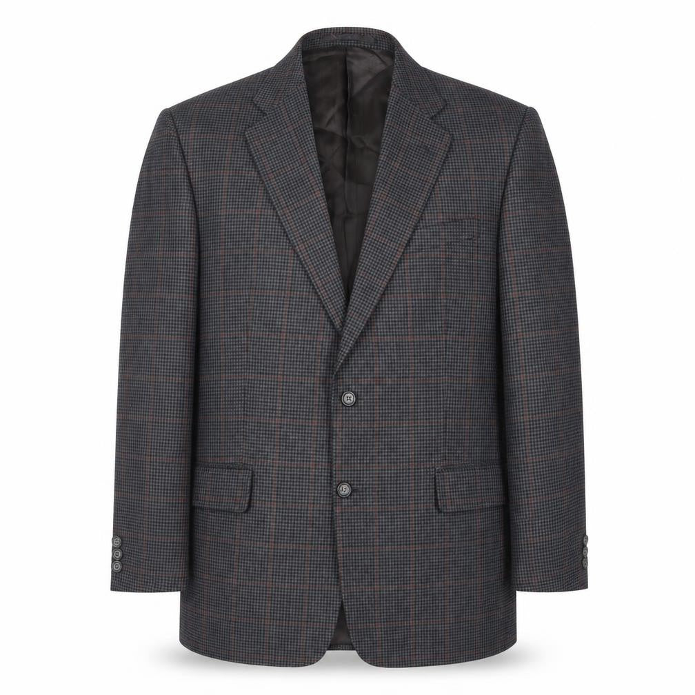 Mens UK Size 42 Charlton Gray Regular Grey Suit Jacket