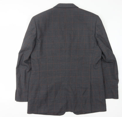 Mens UK Size 42 Charlton Gray Regular Grey Suit Jacket