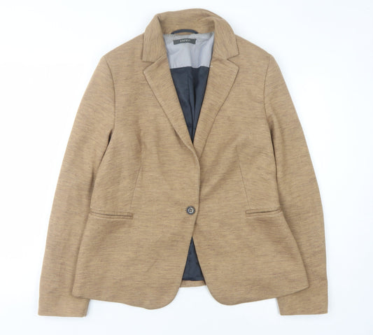 Esprit Women's Brown Blazer Size 16 Regular Fit