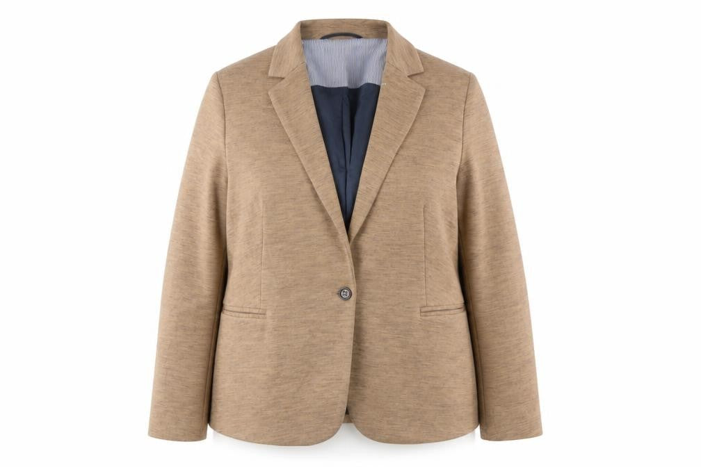 ESPRIT Women's Brown Blazer Size 16 Regular Fit