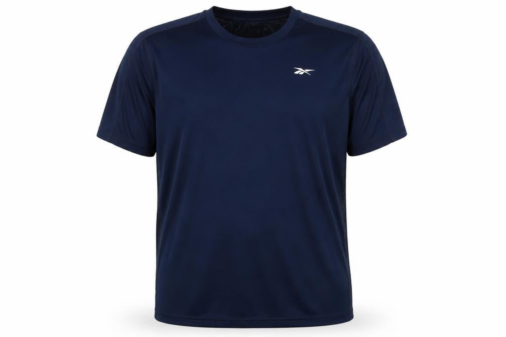 Mens UK Size 2XL Reebok Blue Gym & Training Running & Jogging T-Shirt