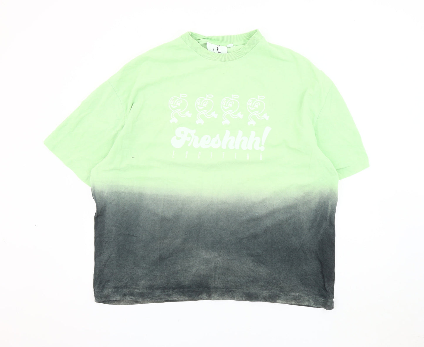Mens UK Size L COLLUSION Green  T-Shirt