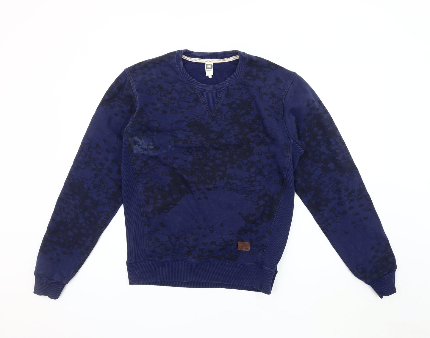 Mens UK Size L G-Star Raw Blue Pullover Sweatshirt