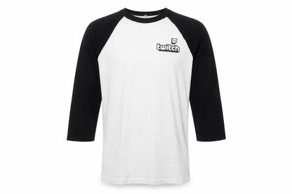 Bella+Canvas Men's Black and White Raglan T-Shirt M