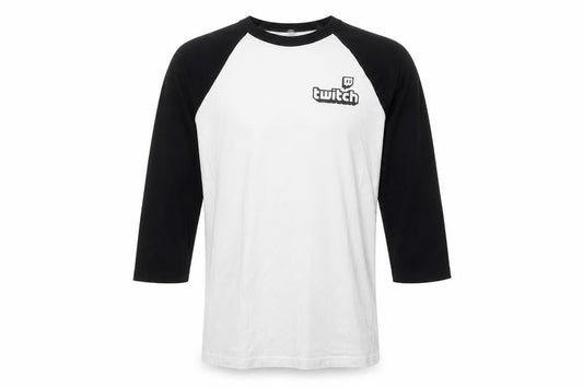 Bella+Canvas Men's Black and White Raglan T-Shirt M