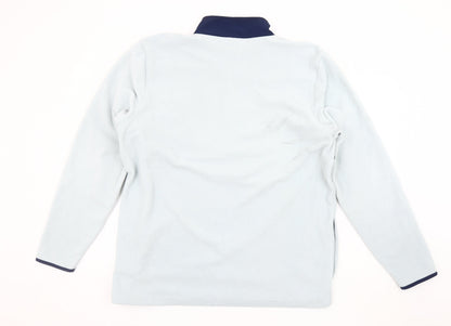 Fanatics Men's Blue XL Henley Sweatshirt with Logo