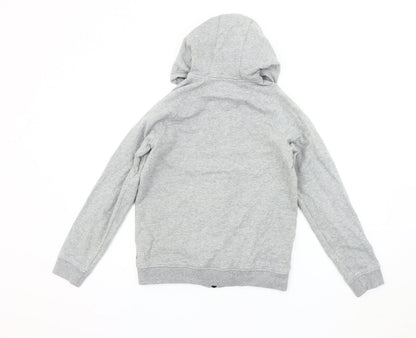 Hugo Boss Boys Grey Hooded Jacket XS - Casual Cotton Blend