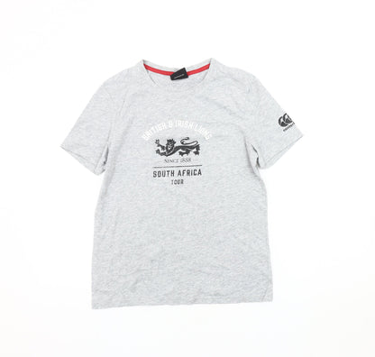 Canterbury Boys Grey T-Shirt 12 Years Rugby Graphic Print