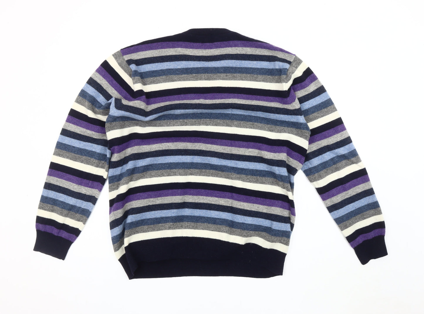 Gant Men's Multicoloured 2XL Wool Striped Pullover Jumper