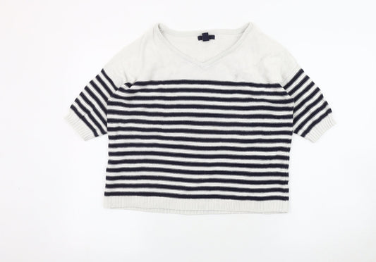 Gap Women's Multicoloured Striped Pullover Jumper S