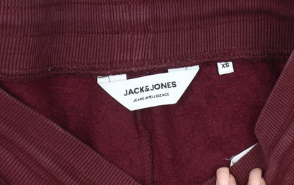 Jack & Jones XS Men's Red Joggers - Elastic Waist, Pockets