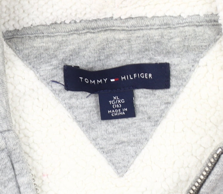 Teens UK Size XL Tommy Hilfiger Grey Basic Jacket