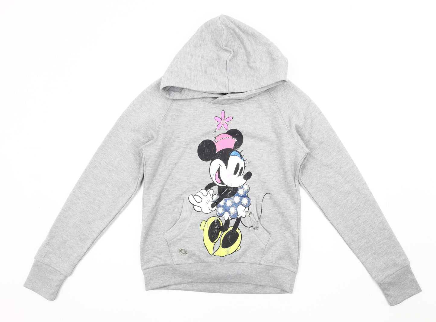 Womens UK Size 12 Disney Grey Pullover Hoodie