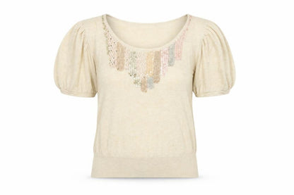 Womens UK Size 16 Debenhams Beige Pullover Jumper