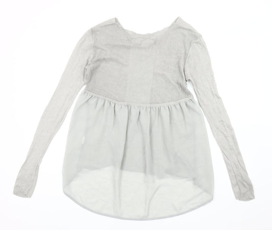 Womens UK Size S Zara Grey Pullover Jumper