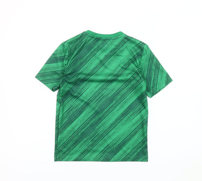 Boys' Green Adidas Football T-Shirt, Size S, Jersey Style