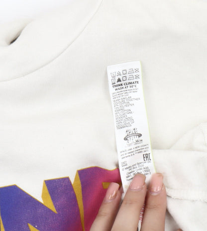 Marks and Spencer White Girls Space Jam Hoodie, Size 14, Pullover