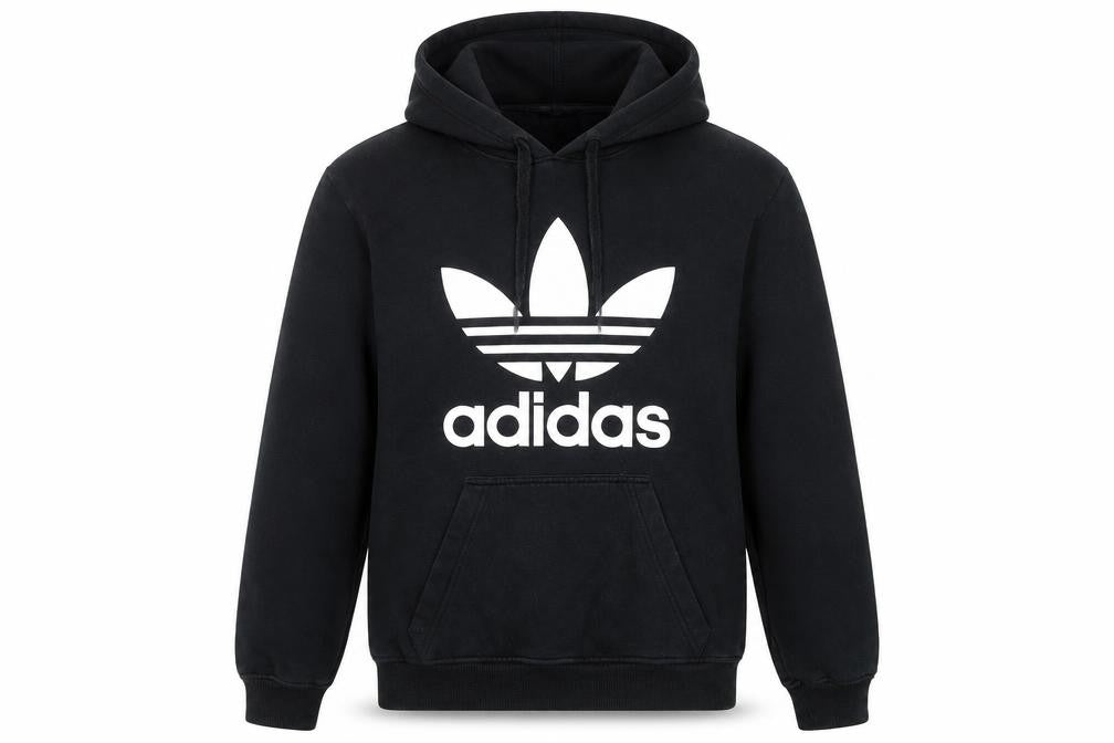 Mens UK Size S adidas Black Pullover Hoodie