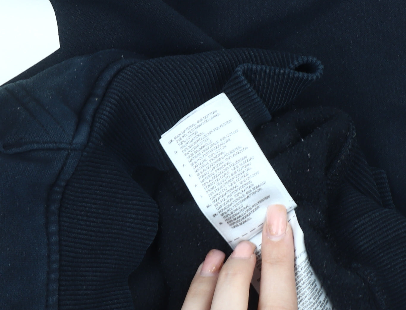 Adidas Men's Black Pullover Logo Hoodie Size S