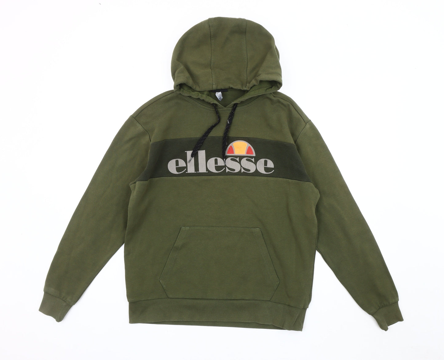 Mens UK Size XS ellesse Green Pullover Hoodie