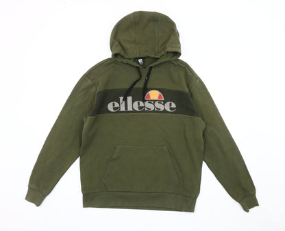 Mens UK Size XS ellesse Green Pullover Hoodie
