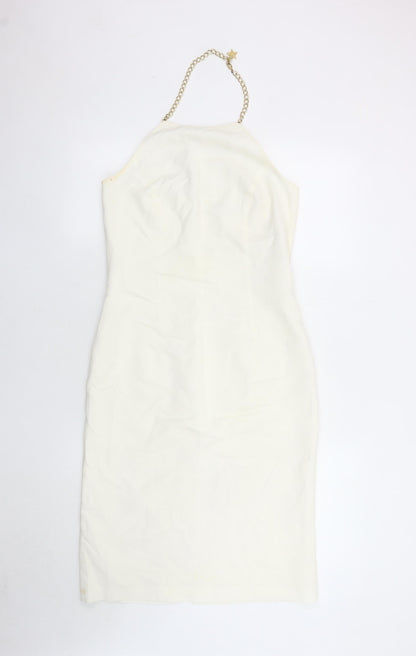 Betty Barclay Women's White Sheath Halter Dress - Size 6