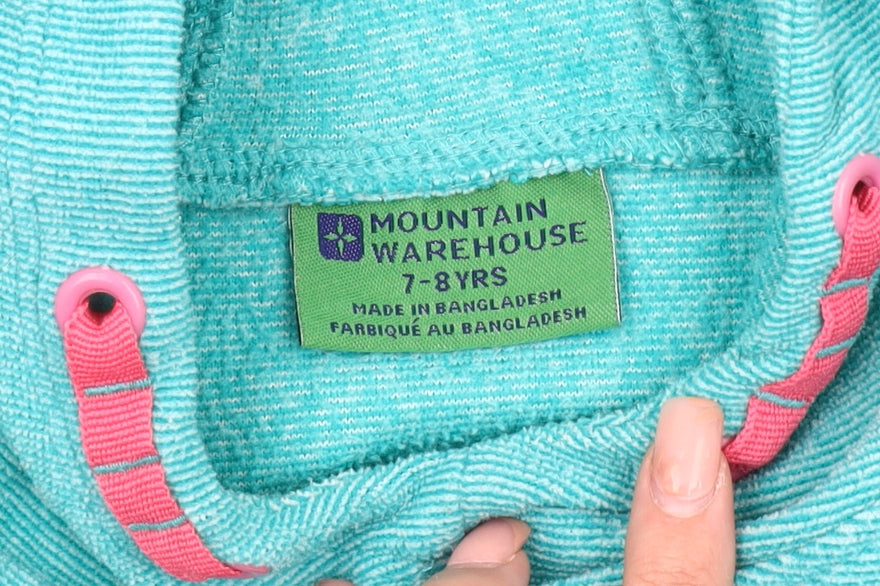 Mountain Warehouse Girls Blue Hoodie, Size 7-8 Years